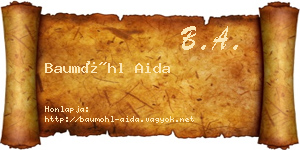 Baumöhl Aida névjegykártya